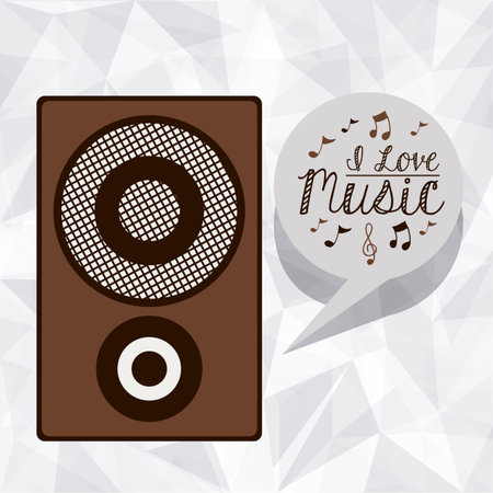Music design over white background, vector illustrationのイラスト素材