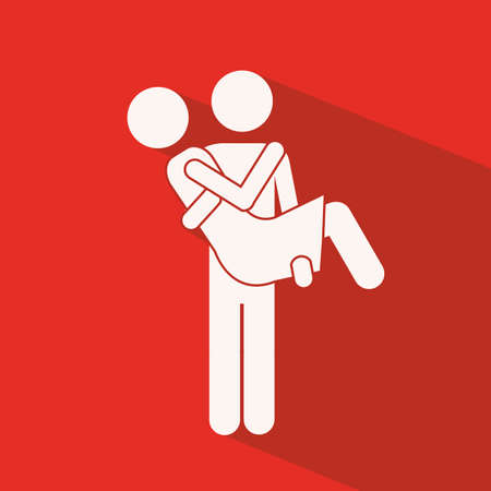 Love design over red background,vector illustrationのイラスト素材