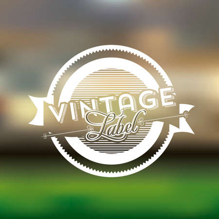 Label design over blur background,vector illustrationのイラスト素材