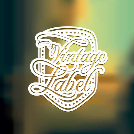 Label design over blur background,vector illustrationのイラスト素材