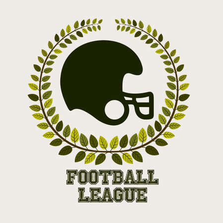 Football design over beige background, vector illustrationのイラスト素材