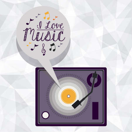 Music design over white background, vector illustrationのイラスト素材