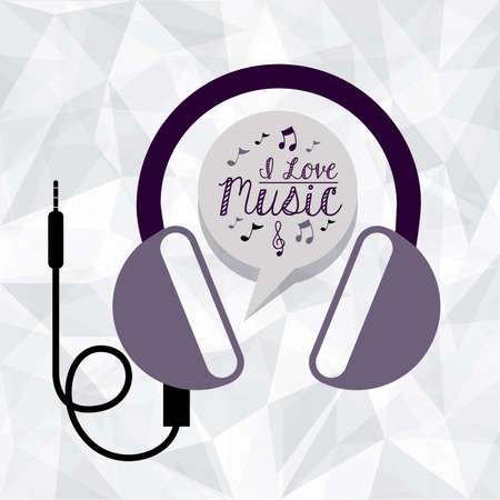 Music design over white background, vector illustrationのイラスト素材