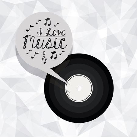 Music design over white background, vector illustrationのイラスト素材