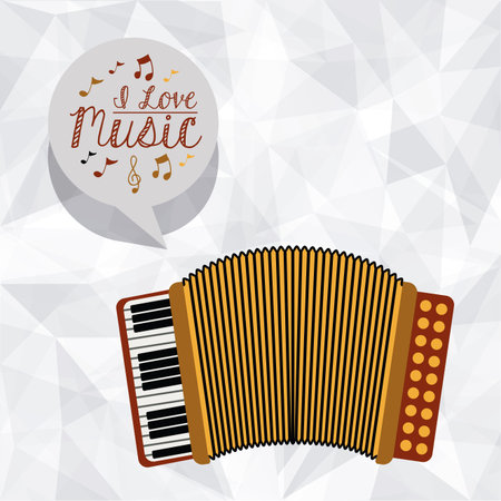 Music design over white background, vector illustrationのイラスト素材