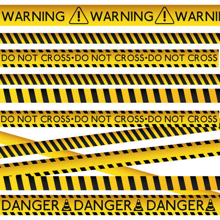 Danger design over white background, vector illustrationのイラスト素材