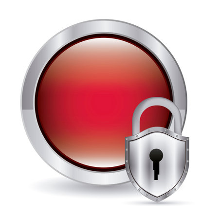 Security design over white background, vector illustrationのイラスト素材