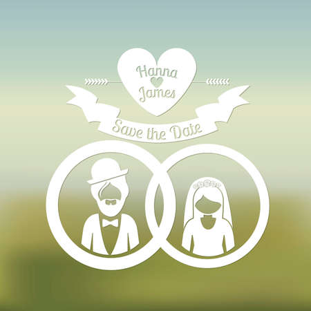 Invitation design over blur background, vector illustrationのイラスト素材