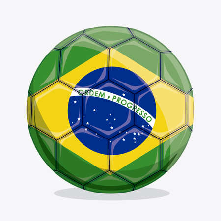 Brazil design over white background, vector illustrationのイラスト素材
