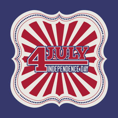 USA design over blue background, vector illustrationのイラスト素材