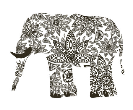 India background design, vector illustrationのイラスト素材