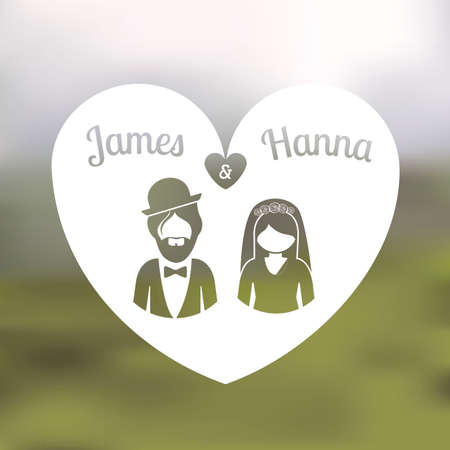 Invitation design over blur background, vector illustrationのイラスト素材