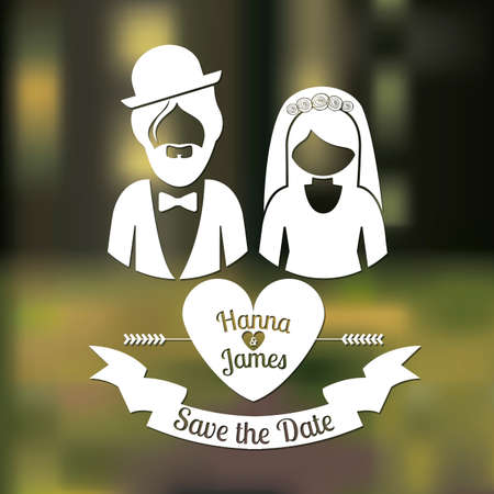 Invitation design over blur background, vector illustrationのイラスト素材