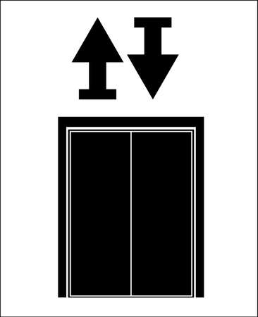 Elevator design over white background, vector illustrationのイラスト素材