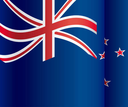New zealand design over blue background, vector illustrationのイラスト素材