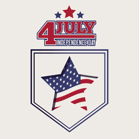 USA design over beige background, vector illustrationのイラスト素材