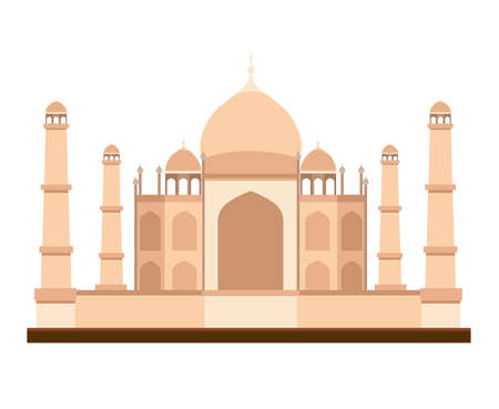 India design over white background, vector illustrationのイラスト素材