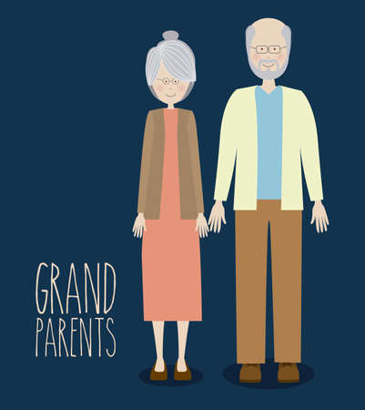 Family design over blue background, vector illustrationのイラスト素材