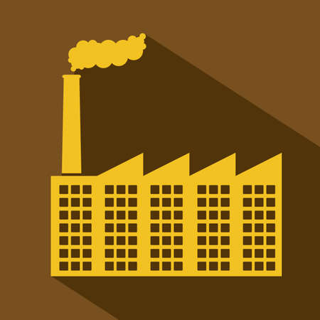 Industry design over brown hite background, vector illustrationのイラスト素材