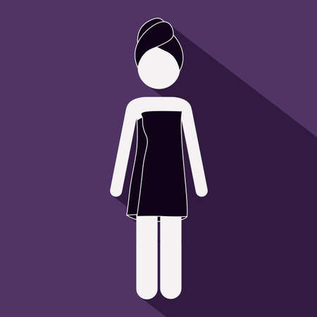 Pictogram design over purple background, vector illustrationのイラスト素材