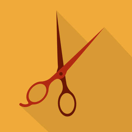 Hair saloon design over yellow background, vector illustrationのイラスト素材