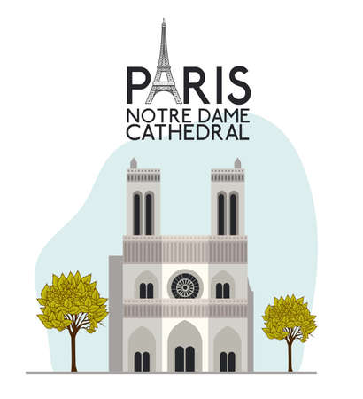 Paris design over white background, vector illustrationのイラスト素材