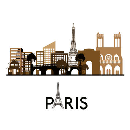 Paris design over white background, vector illustrationのイラスト素材