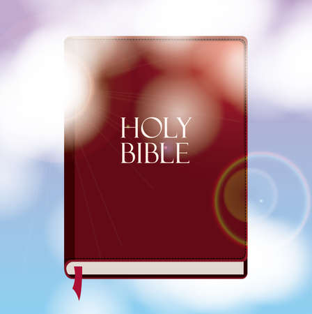 Bible design over cloudscape background,vector illustrationのイラスト素材