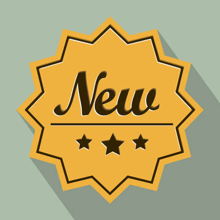 Labels design over green background, vector illustrationのイラスト素材