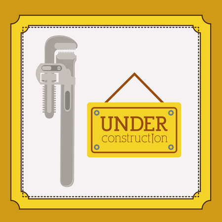 Tools design over yellow background, vector illustrationのイラスト素材