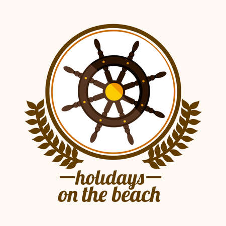 Summer design over white background, vector illustrationのイラスト素材