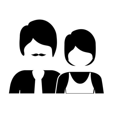 People design over white background, vector illustrationのイラスト素材