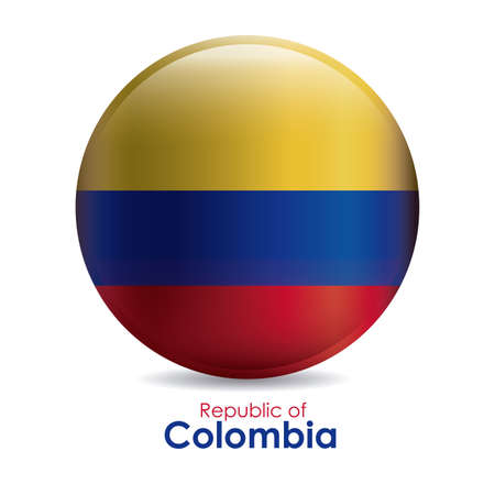 Colombia design over white background, vector illustrationのイラスト素材
