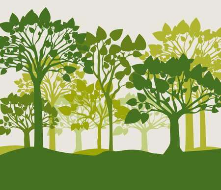 Ecology design over beige background, vector illustrationのイラスト素材