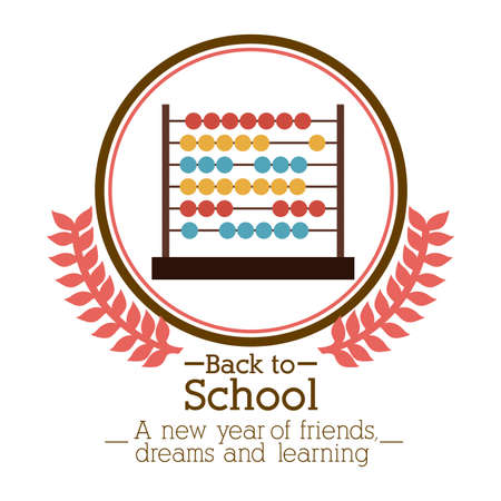 School design over white background, vector illustrationのイラスト素材