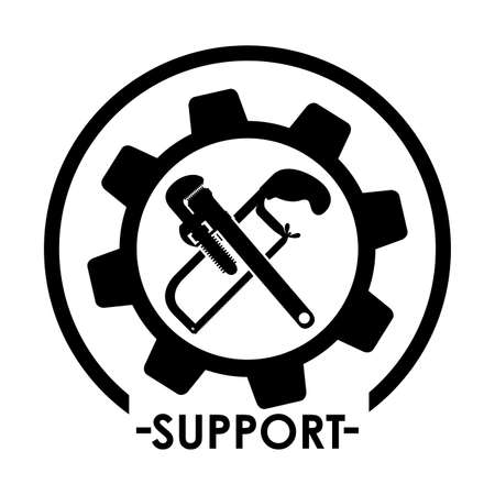Tools design over white background, vector illustrationのイラスト素材