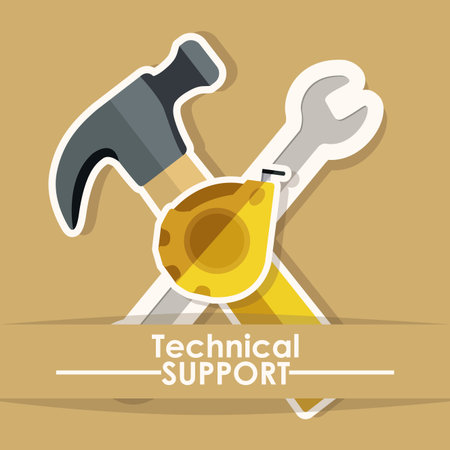 Tools design over blue background, vector illustrationのイラスト素材
