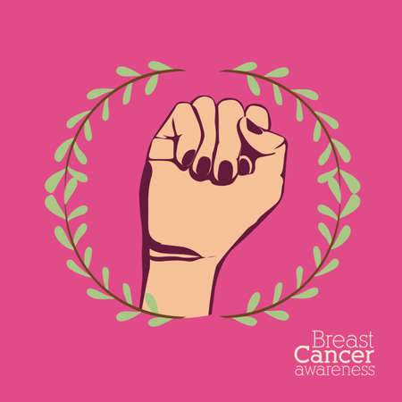 Cancer design over pink background, vector illustrationのイラスト素材