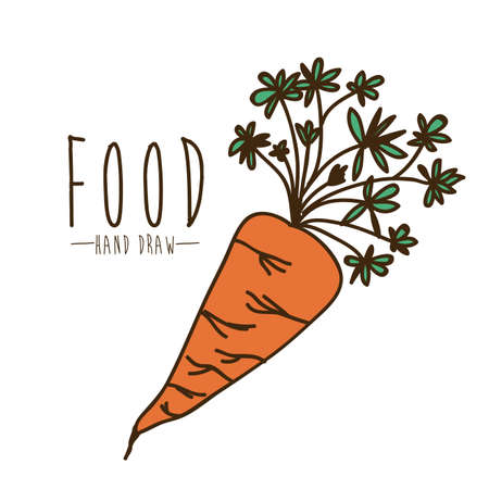 Vegetables design over white background, vector illustrationのイラスト素材