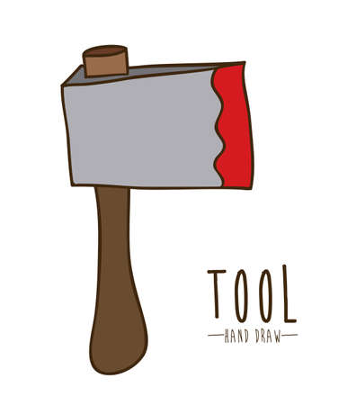Tools design over white background, vector illustrationのイラスト素材