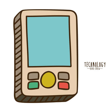 Technology design over white background, vector illustrationのイラスト素材