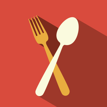 Kitchen design over red background, vector illustrationのイラスト素材