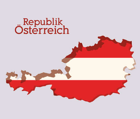 Austria design over gray background, vector illustrationのイラスト素材