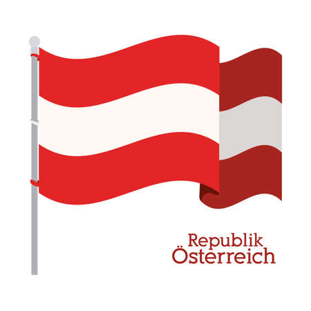 Austria design over white background, vector illustrationのイラスト素材