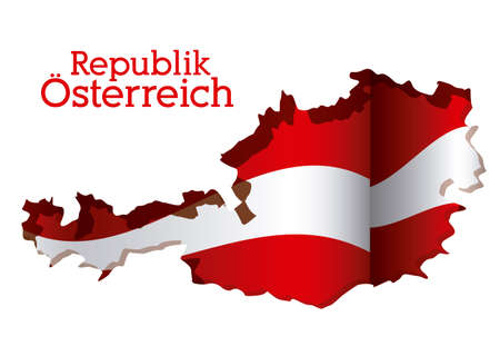 Austria design over white background, vector illustrationのイラスト素材