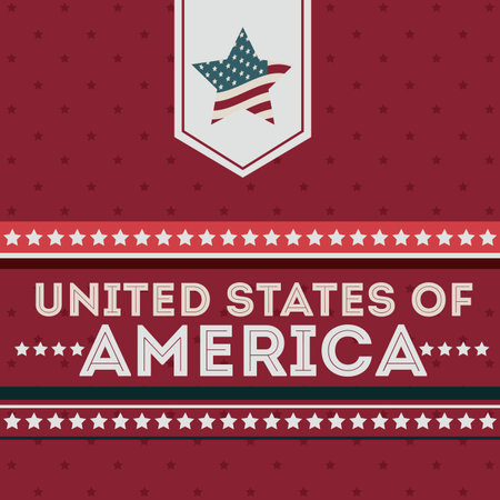 USA design over vintage background, vector illustrationのイラスト素材
