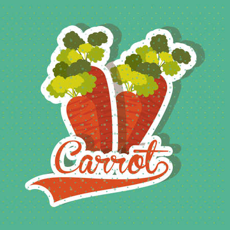 Vegetables design over blue background, vector illustrationのイラスト素材