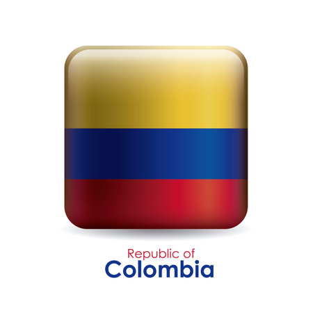 Colombia design over white background, vector illustrationのイラスト素材