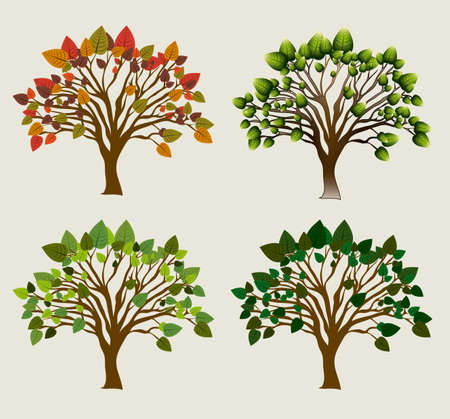 Ecology design over beige background, vector illustrationのイラスト素材