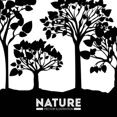 Ecology design over white background, vector illustrationのイラスト素材